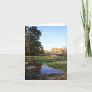 Reflektionsanteckningskort för bakvägar kort