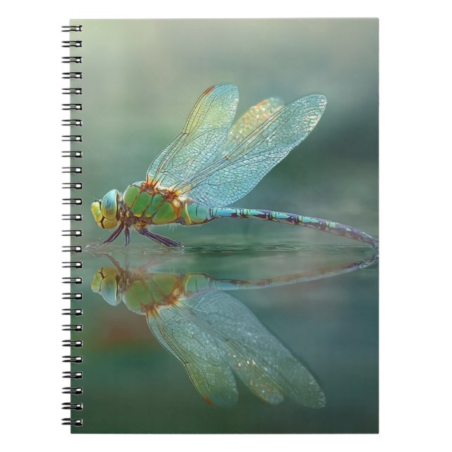 Reflektionsbok för Dragonfly Spegel Anteckningsbok (Framsidan)
