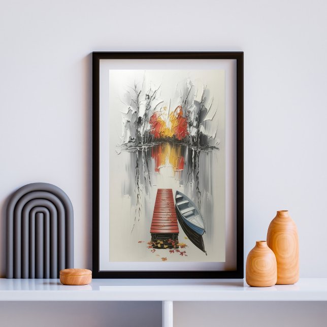 Reflektionsdocksida för hösten poster (Skapare uppladdad)