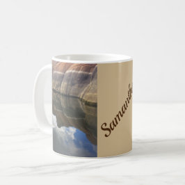 Reflektionsfoto för Red Sten Arizona Sjö Kaffemugg