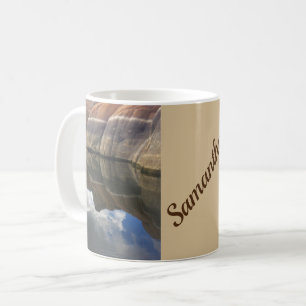 Reflektionsfoto för Red Sten Arizona Sjö Kaffemugg