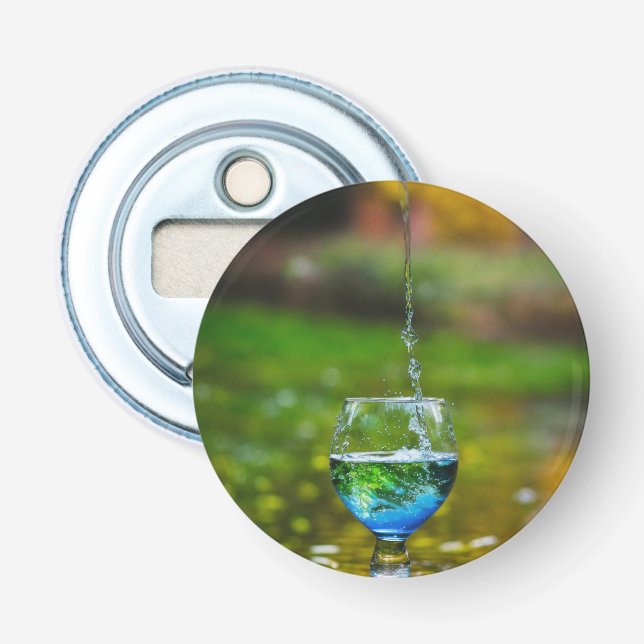 "Reflektionskärl: Glass Vatten Struktur på Ci Flasköppnare (Framsidan)