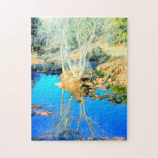 Reflektionspussel i vatten pussel (Vertikal)