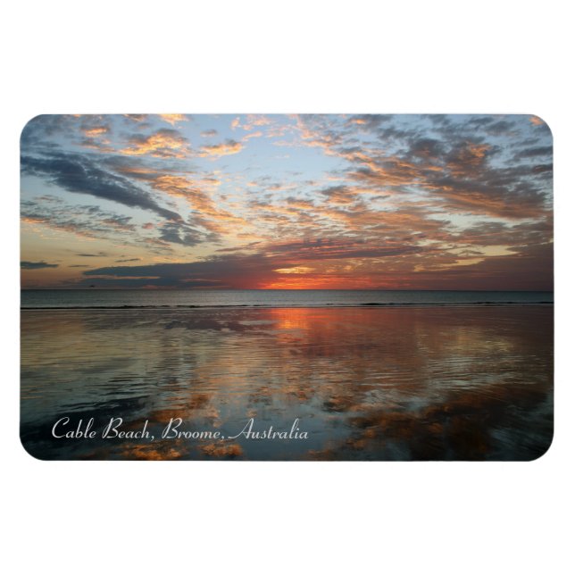 Reflektionssolnedgång, kabelbuss, Broome - Magnet (Horisontell)