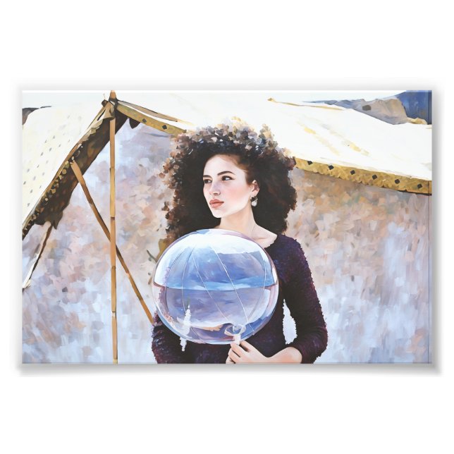 Reflektiv ballong för kvinnor fototryck (Framsidan)