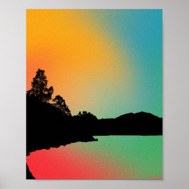 Reflektiv sjö poster