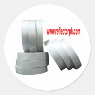 Reflektorer reflekterande Grått-bandreflektorer Runt Klistermärke