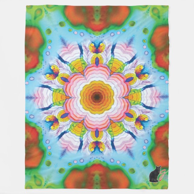 Reflex Kaleidoscope Fleece Blanket (Framsidan)