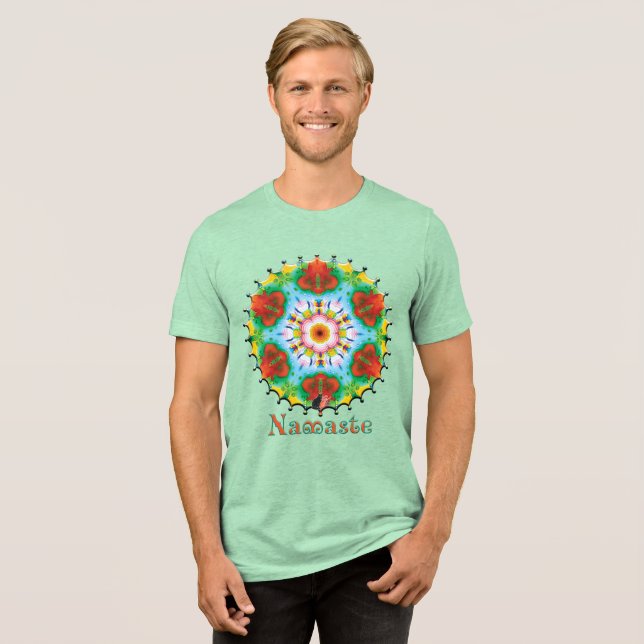Reflex Namaste Kaleidoscope T Shirt (Framsida Full)