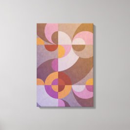 Reflexcirklar av geometrisk abstrakt Färgfyllda mö Canvastryck