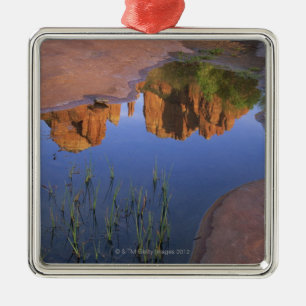 Reflexion av domkyrkasten, Sedona, Arizona Julgransprydnad Metall