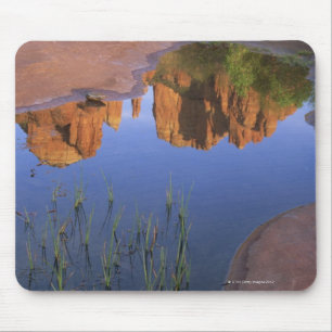 Reflexion av domkyrkasten, Sedona, Arizona Musmatta