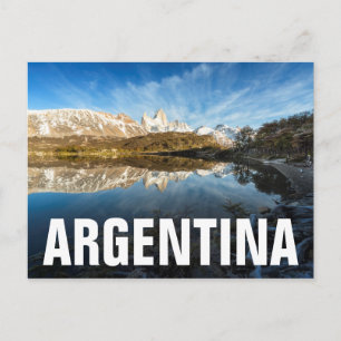 Reflexion av Patagonia Vykort