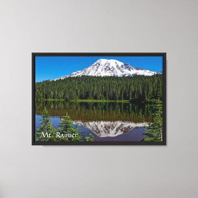 Reflexion - Mt. Rainier, Washington Canvastryck (Framsida)
