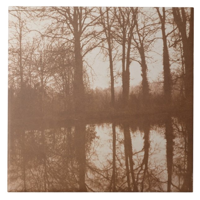 Reflexioner 1843 (sepiafotoet) kakelplatta (Framsidan)