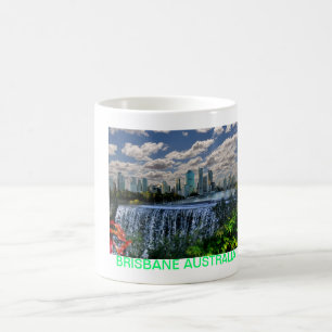 REFLEXIONER AV flodvattenfall för uns Brisbane Kaffemugg