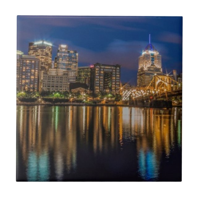 Reflexioner av Pittsburgh Kakelplatta (Framsidan)