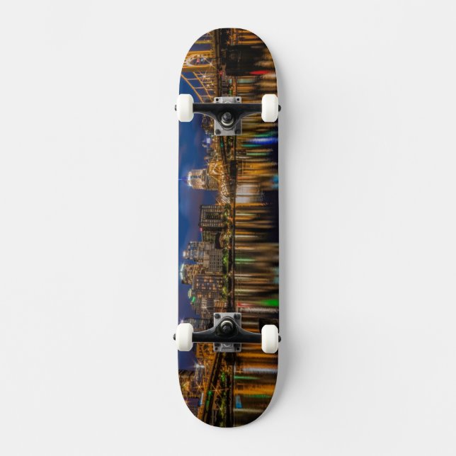Reflexioner av Pittsburgh Old School Skateboard Bräda 18 Cm (Framsida)