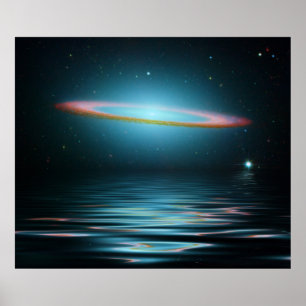 Reflexioner av Sombrerogalaxen Poster