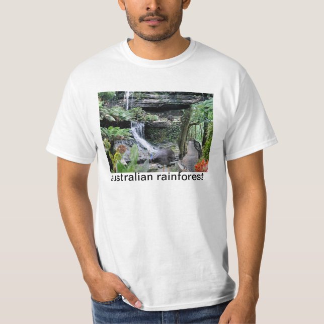 REFLEXIONER AV uns-australierrainforesten Tee Shirt (Framsida)