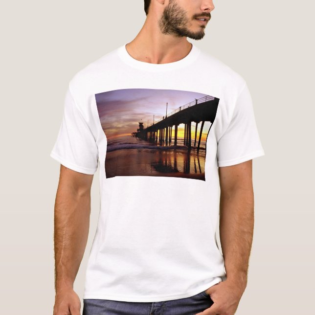Reflexioner för låg tide på sundownen, Huntington Tee Shirt (Framsida)