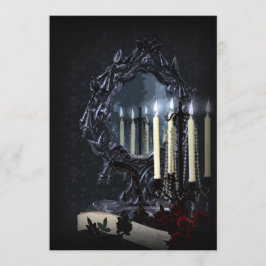 Reflexioner Gothic Fantasy Bröllop Inbjudningar