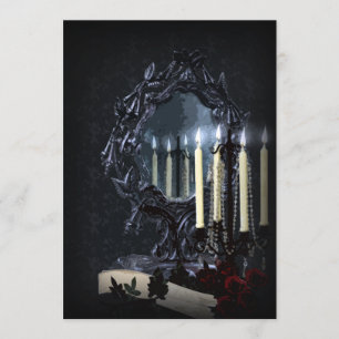 Reflexioner Gothic Fantasy Bröllop Inbjudningar