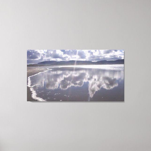 Reflexioner över Irish Beach Canvastryck (Framsida)