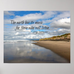 Reflexioner över Stillahavsområdet - inspirationso Poster
