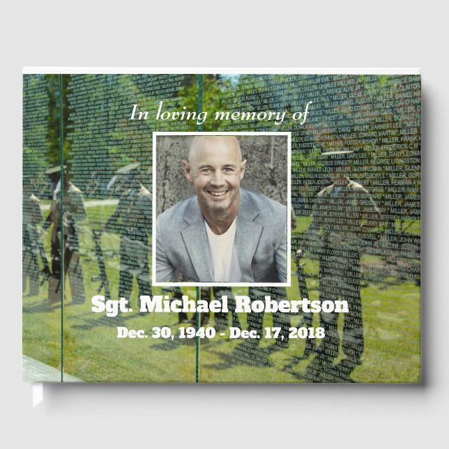 Reflexioner över Vietnams veteranska minnesmärke Gästböcker (Framsida)