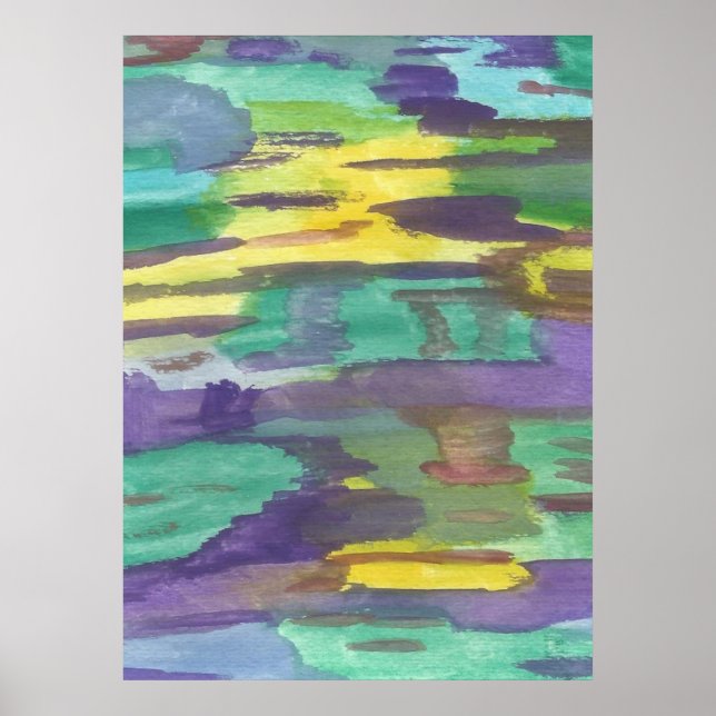 Reflexionsbilder, Abstrakt Art Poster (Framsidan)