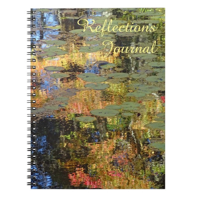 Reflexionsjournal (med lilypads) anteckningsbok med spiral (Framsidan)