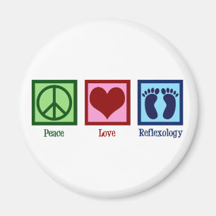 Reflexolog Peace Kärlek Reflexology Foot Massage Magnet