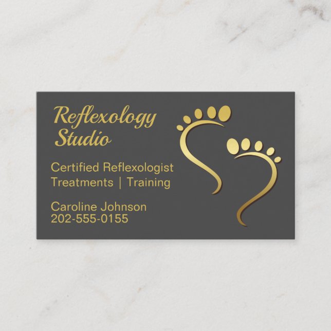Reflexologi Foot Care Visitkort (Framsida)