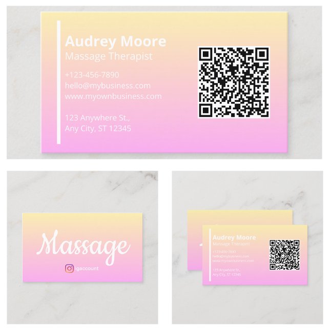 Reflexologi Kiropraktik Holistisk Välbefinnande Ma Visitkort (Reflexology Chiropractic Holistic Wellness Massage Business Card
)