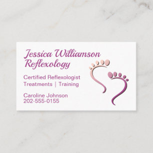 Reflexologi Podiatrist Foot Care Visitkort