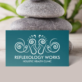 Reflexologi - Spiral-prydnad Visitkort