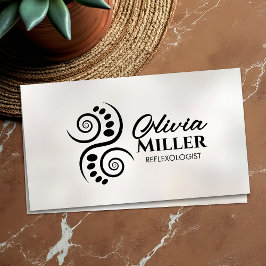 Reflexologi - Svart och vit Ying Yang-symbol Visitkort