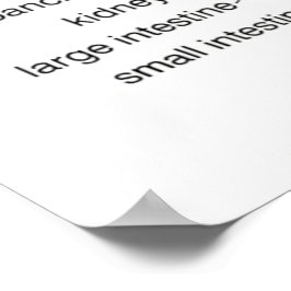 Reflexologidiagram 24X36 tum Poster