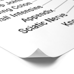 Reflexologidiagram 30X40 tum Poster