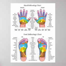 Reflexologidiagram 30X40 tum Poster