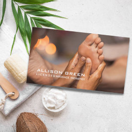 Reflexologisk akupressionsterapi för massageterapi visitkort
