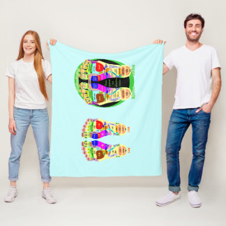 reflexologisk fot karta fleecefilt