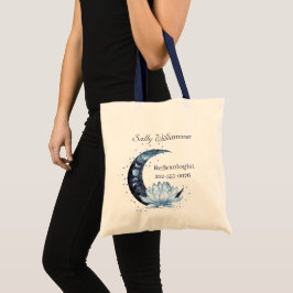 Reflexology Blue Lotus Flower Business Promotional Tygkasse
