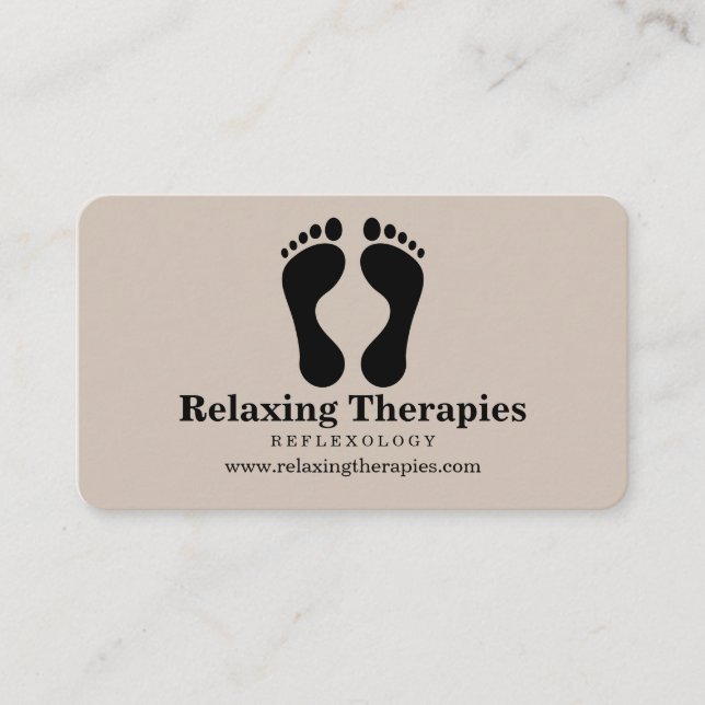 Reflexology Business Card Visitkort (Framsida)