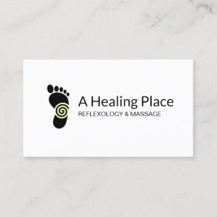 Reflexology Foot Logotyp Visitkort