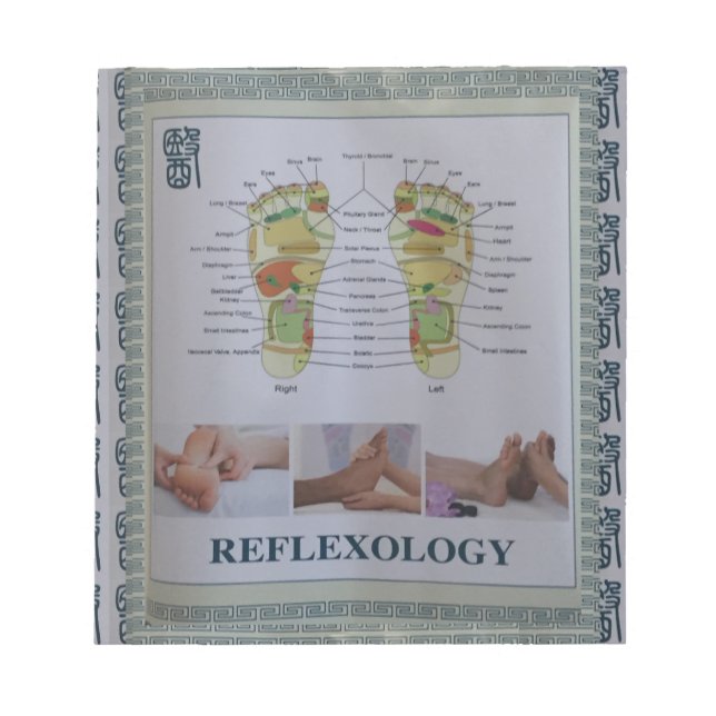 REFLEXOLOGY Fullt Kroppen Poster kroppens anda i s Anteckningsblock (Framsida)