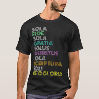 Reformerad kristen fem SOLAS Reformation Day Ch T Shirt