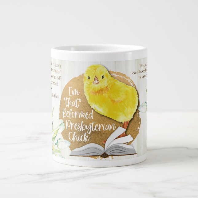 "Reformerad presbyteriansk Chick" 20 oz. Christian Jumbo Mugg (Framsidan)