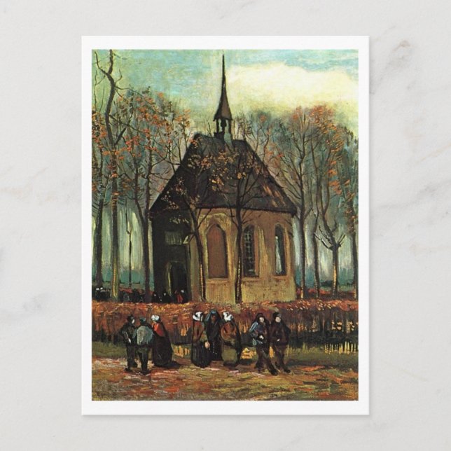 Reformerta kyrkan i Nuenen, Van Gogh Fine Art Vykort (Framsida)